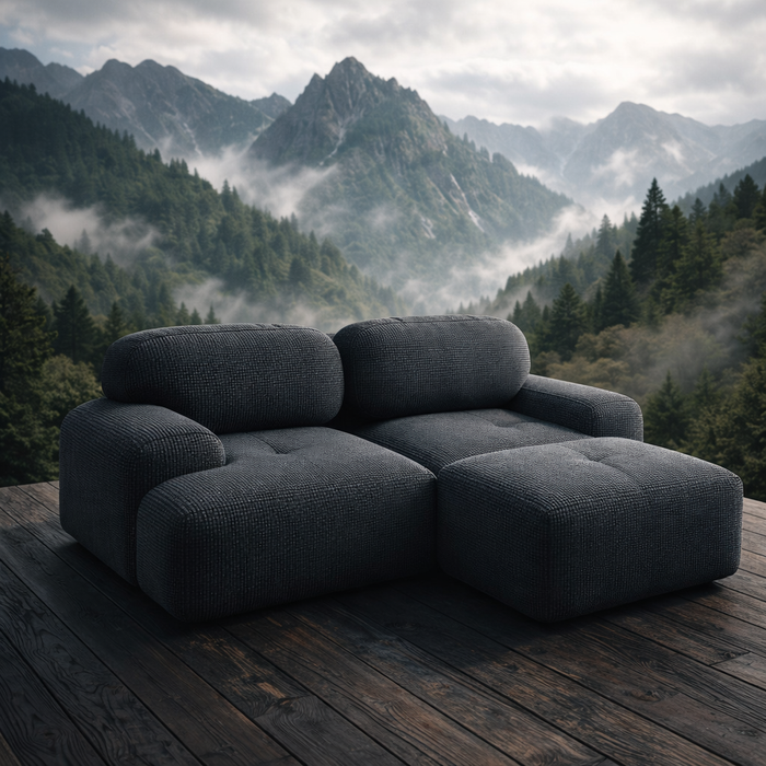 Canapé modulaire velours KOYA - L'Escale Modulaire
