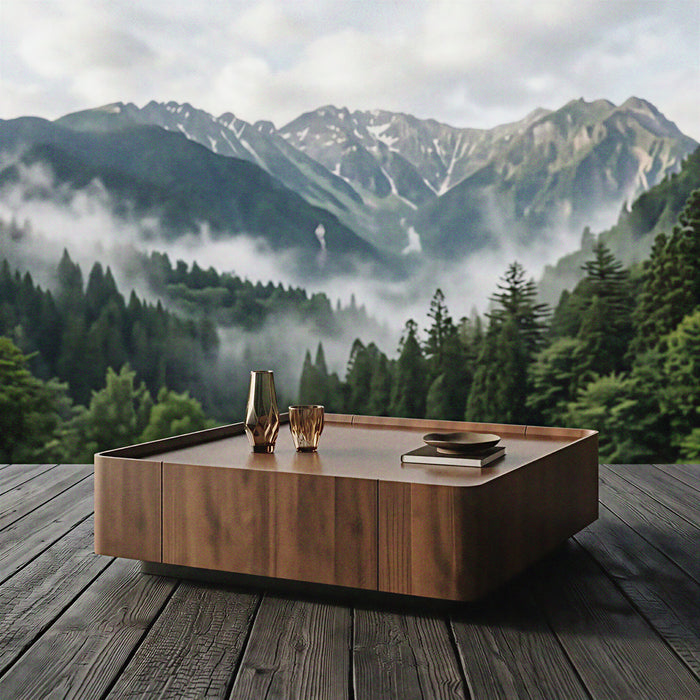 Table basse carrée marbre KOYA - Le Carré d'Absolu